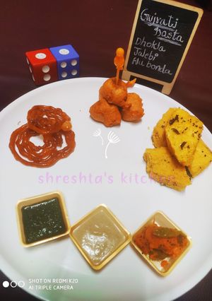 A picture of Gujrati nasta.