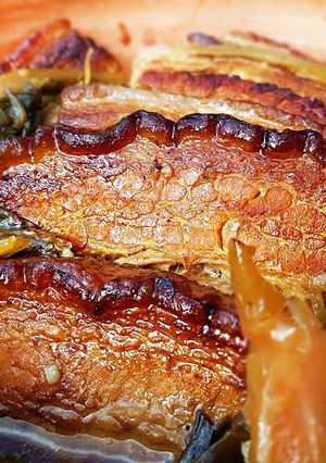 รูปของ หมูสามชั้นต้มผักดอง(แห้ง)เค็ม