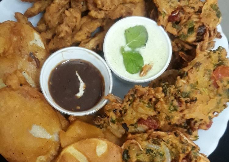 Step-by-Step Guide to Make Quick Pakora platter🍽