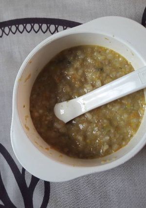 Foto resep MPASI bubur daging