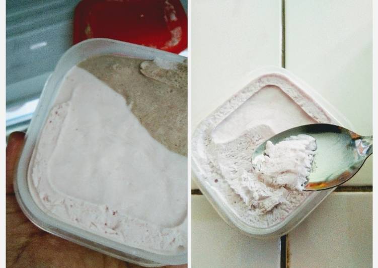 Langkah Mudah untuk mengolah Es krim rumahan lembut Anti Gagal