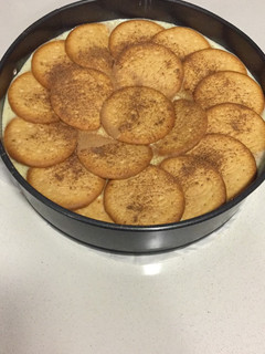 Una foto de Tarta de natillas