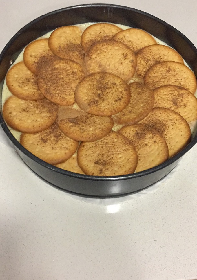 Una foto de Tarta de natillas