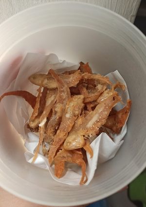 Foto resep Ikan Asin Bulu Ayam Goreng Krispi