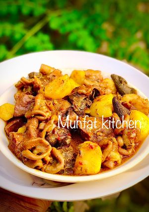 Offals pepper soup(farfesun Kayan ciki) ainihin hoton girkin