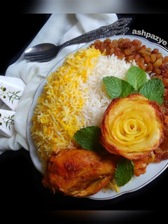عکسی از دستور کشمش پلو 🌸