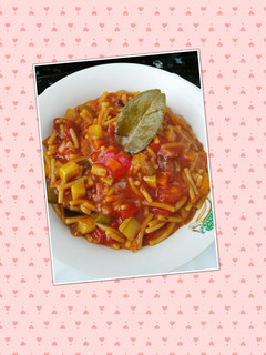 Una foto de Fideos guisados con verduras