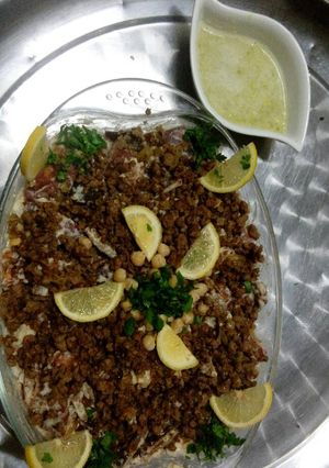 صورة لوصفة فتة حمص