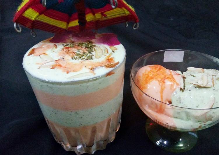 Thandai and rose ice cream