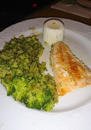 Una foto de Broquil, salmón y queso fresco 0% dieta