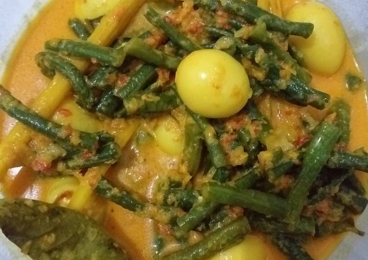 Resep Gulai Kacang Panjang Telur Puyuh Anti Gagal
