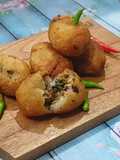 Combro singkong (renyah di luar lembut di dalam)