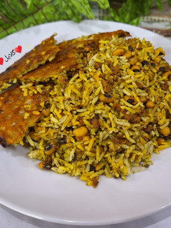 عکسی از دستور پلو شوشتری با گوشت چرخ کرده 😋