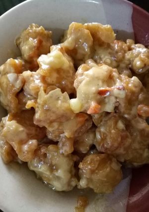 Foto resep Chicken salted egg ala EATLAH (ayam saus telur asin)