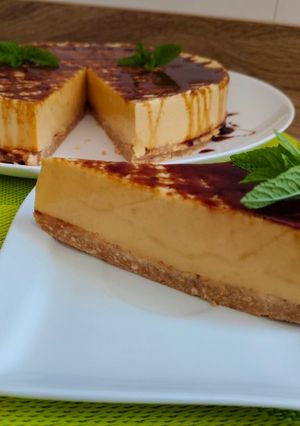 Una foto de Tarta flan sin horno