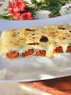 Una foto de Canelones de atún