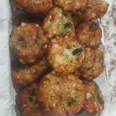 Sabudana potato vada A picture of Sabudana potato vada.