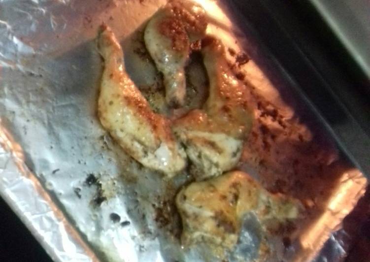 Roast chicken thighs