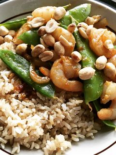 A picture of Quick shrimp stir fry.