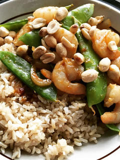 A picture of Quick shrimp stir fry.