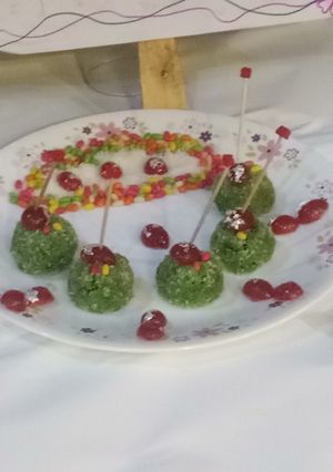 A picture of Coconut paan ladoo.