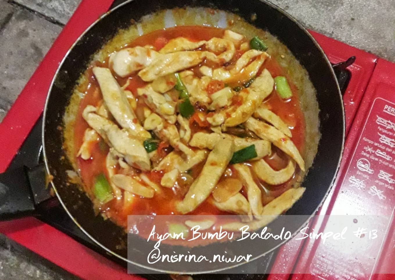 #13 Ayam Bumbu Balado Simpel
