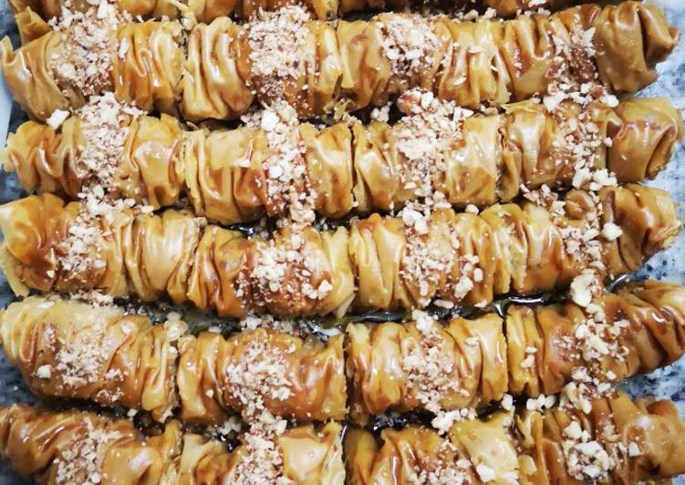 Recipe of Jamie Oliver Pecan and almond baklava