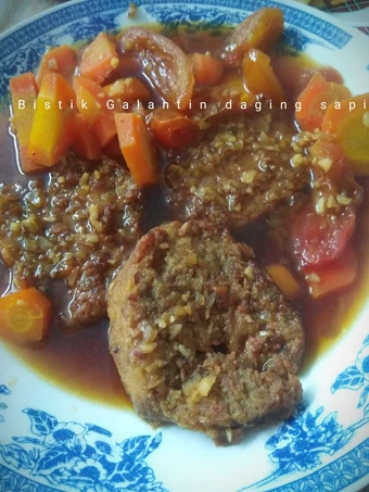 Langkah Mudah untuk Membuat Resep Bistik Galantin daging sapi Anti Ribet, Lezat