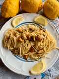 Spaghetti con cozze e limone