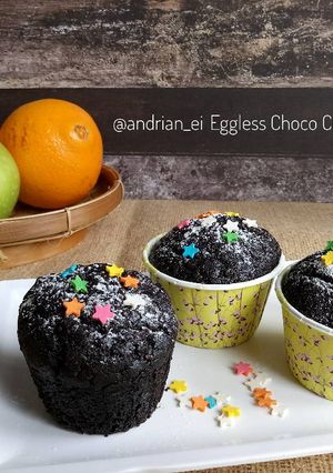 Foto resep Eggless Choco Cupcake (No Mixer)