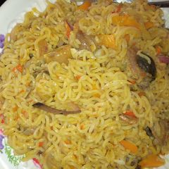 A picture of Isi Ewu noodles😋😋 #Abuja.
