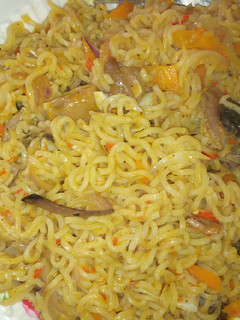 A picture of Isi Ewu noodles😋😋 #Abuja.