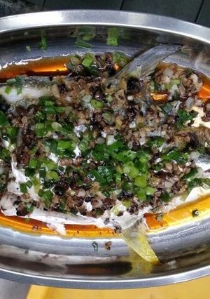 Foto resep Ikan bawal steam kedelai hitam