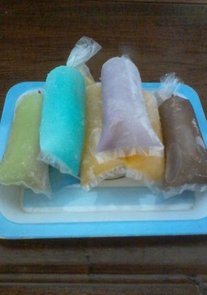 Foto resep Es lilin warna warni