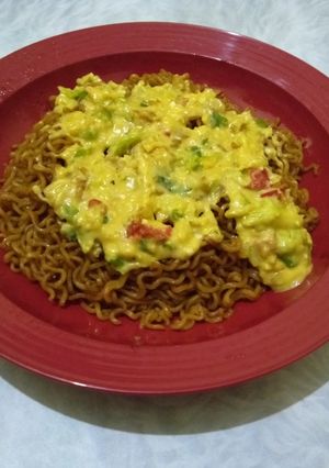 Foto resep Mie Goreng Saus Telur Asin