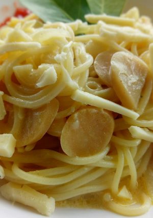 Foto resep Spaghetti macaroni cheese carbonara