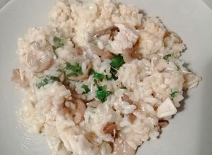 Foto de Risotto de Frango e Cogumelos