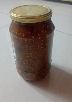 عکسی از دستور ترشی بادمجان