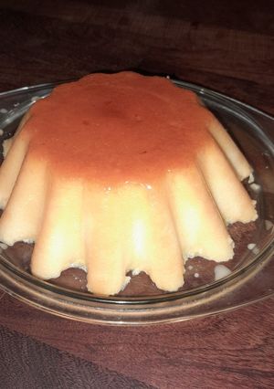 Una foto de Flan de polenta