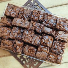 A picture of Nutella Swirl Fudge Brownie.