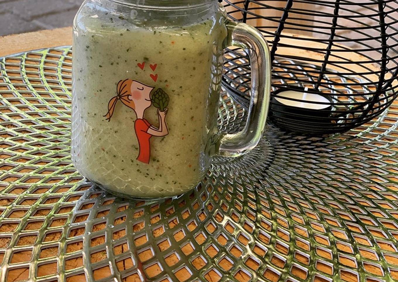Soupe d’été. Concombre -menthe