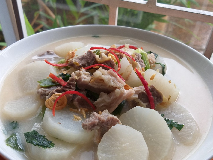 Resep Sayur lobak kuah santan, Lezat Sekali