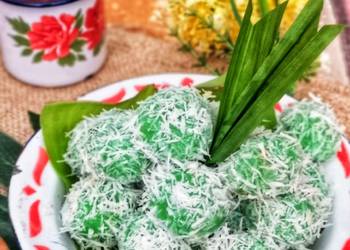 Resep Mudah Kue Klepon Pandan🌿 Gurih Mantul