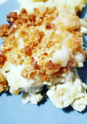 Une photo de Crumble de poulet au curry