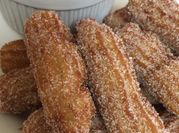 A picture of chocolate churros
