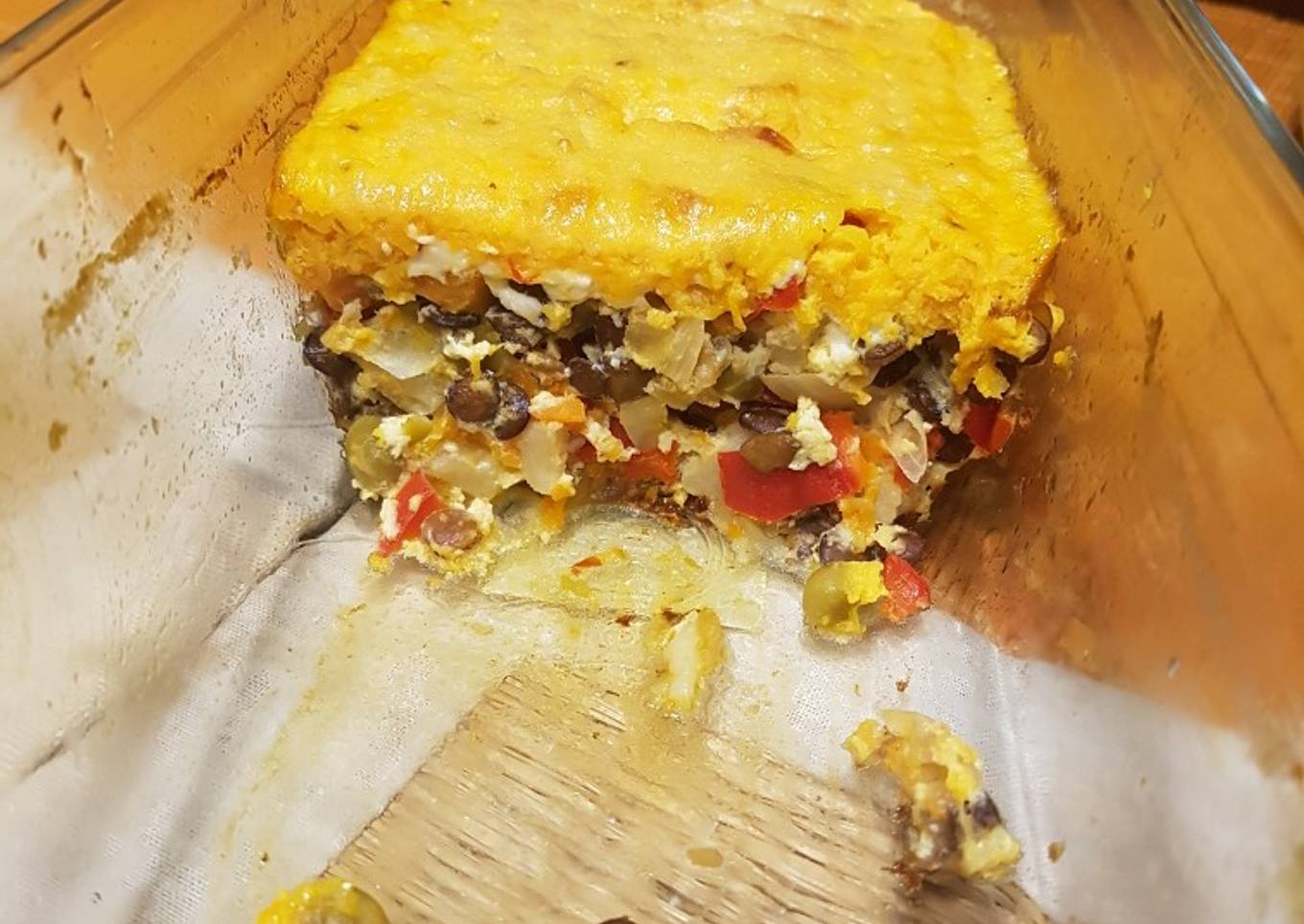 Pastel vegetariano de zapallo y lenteja
