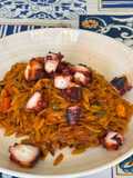 Orzo marinera con pulpo