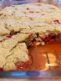 Strawberry Rhubarb Baked Oatmeal Chia Pudding