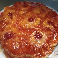 A picture of Pineapple upside down cake.