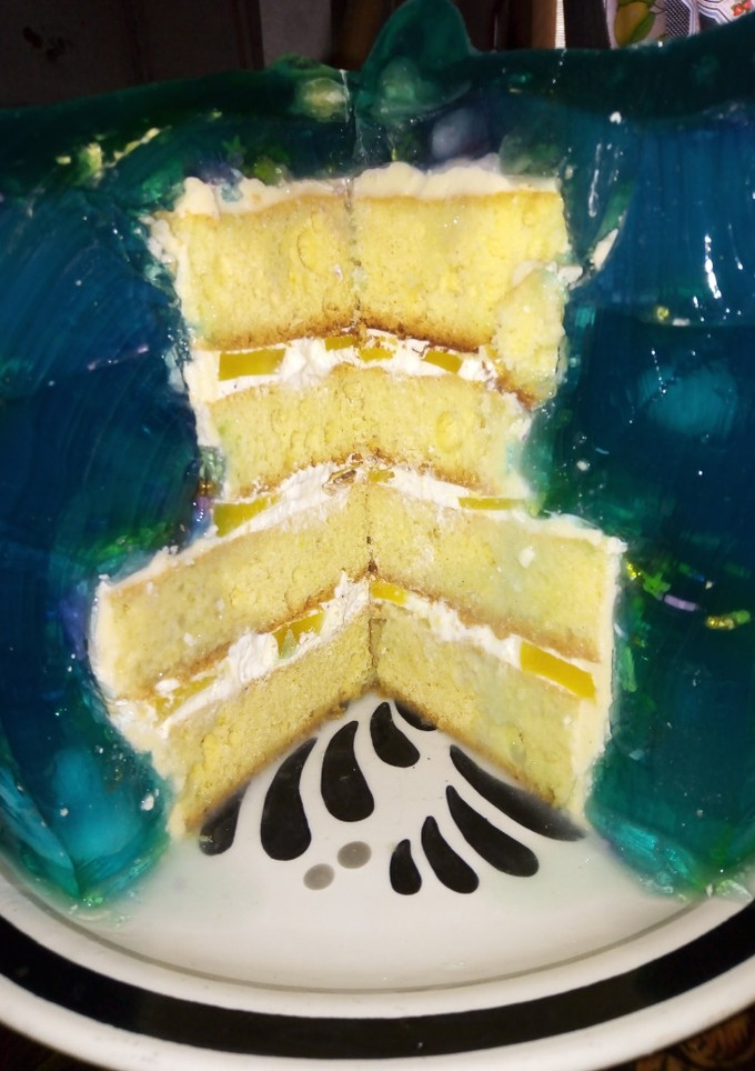 Una foto de Pastel de gelatina